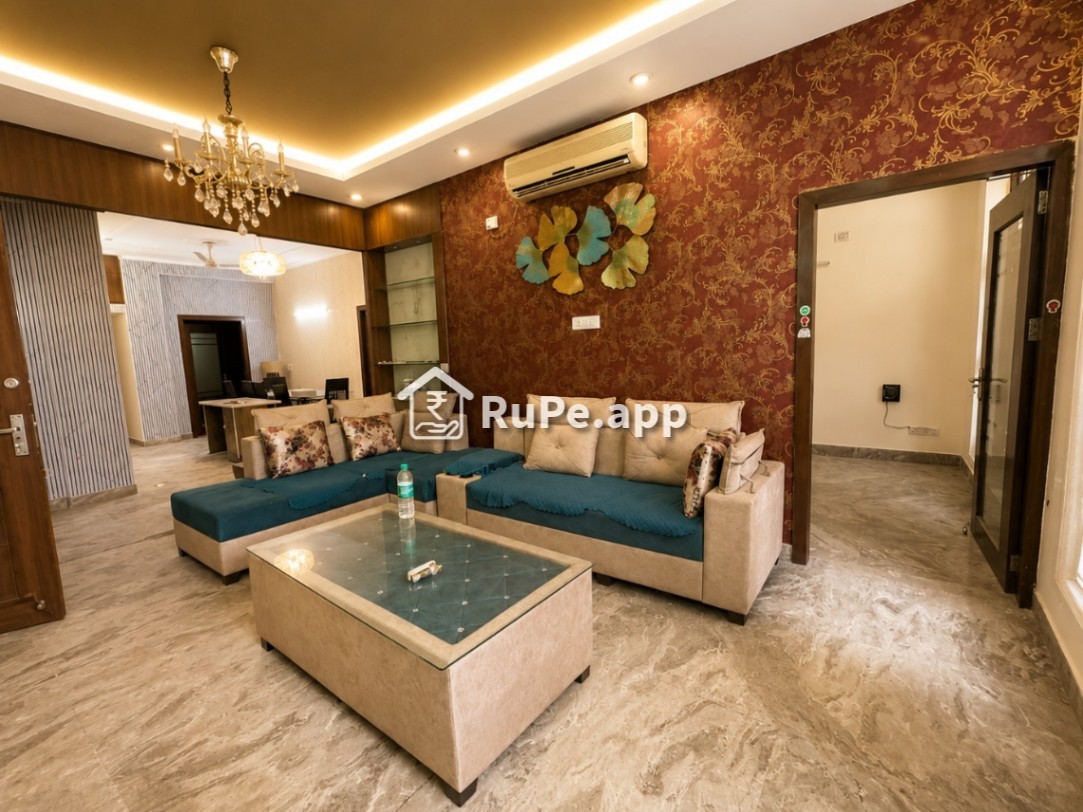 Living Room Bhk Fully Furnished Builder Floor For Rent In Sushant Lok Phase Sector Gurgaon